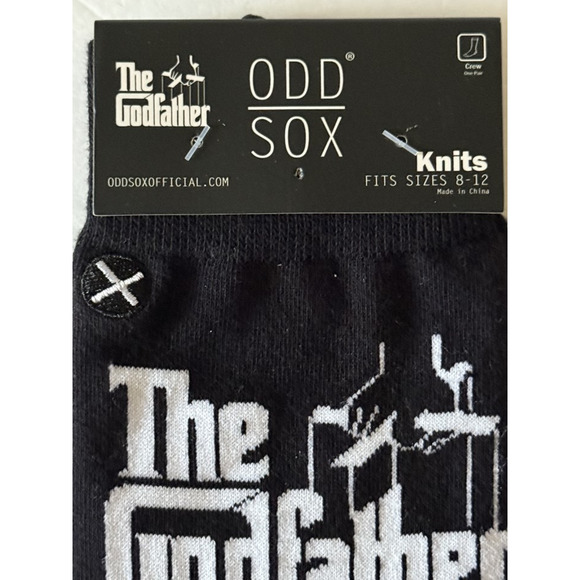 Odd Sox The Godfather Vito Mens Crew Socks Novelty Gangster MOB Wife Sz 8-12 New - Picture 4 of 6